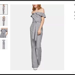 BCBG jumpsuit with tie belt. Size 4